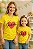 T-shirts Mãe e filha amarela Gratidão - Imagem 1