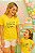 T-shirts Mãe e filha amarela Gratidão e Fé - Imagem 1