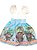 Vestido de festa infantil Moana bege - Imagem 3