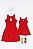 Kit vestido Mãe e filha Gabriela Vermelho - Imagem 2