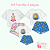 Kit Pijama Família Minions 3 peças - Imagem 1