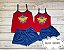 Pijama Infantil Alça Mulher Maravilha - Imagem 2
