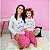 Pijama Adulto Feminino Inverno Gatinha Rosa - Imagem 2