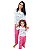 Pijama Adulto Feminino Inverno Gatinha Rosa - Imagem 1