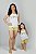 Kit Pijama Verão Mãe e Filha Love Amarelo - Imagem 2
