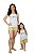 Kit Pijama Verão Mãe e Filha Love Amarelo - Imagem 1