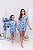 Kit Pijama Mãe e filha Verão Americano Stitch Azul - Imagem 1