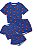 Kit Pijama Pai e filho Homem Aranha Azul - Imagem 1