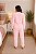 Pijama Feminino Plush rosa com estampa de estrela - Imagem 2