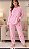 Pijama Mãe e Filha Soft Rosa com Estampa de Estrelas - Imagem 3