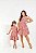 Vestido Tal Mãe, Tal Filha Estampado Geométrico Rosa – Kit Mãe e Filha - Imagem 1