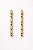 Brinco Semi-Joia minimalista dourado cumprido - Imagem 1