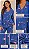 Pijama Feminino Americano Plush Azul - Imagem 3