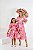 Vestido Tal Mãe, Tal Filha Flores Rosa– Kit Mãe e Filha - Imagem 1