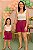 Kit Shorts Mãe e Filha em Bengaline Lilás - Imagem 1