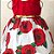 Vestido de Festa Infantil Vermelho Flores - Imagem 1