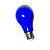 Lâmpada Bulbo 7W Bivolt Azul - Imagem 1