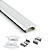 Perfil de LED Alumínio Embutir 2,45X0,7cm Barra 2m - Imagem 2
