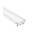Perfil de LED Branco Embutir 2,45x0,7cm Barra 3m - Imagem 3