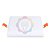 Plafon Led 24W Borda Infinita Quadrado Branco Quente - Imagem 2