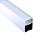 Perfil de LED Branco Sobrepor 36x40 mm Barra 3m - Imagem 1