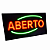 Placa de LED Sinalizadora "ABERTO" - Imagem 1