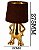 Abajur de Mesa Decorativo Personaggio Gold E14 Bivolt Embuled - Imagem 2