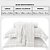 Jogo de Cama 300 fios bambu Queen branco/branco - Imagem 2