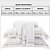 Jogo de Cama 300 fios bambu Queen branco/bege - Imagem 2