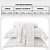 Jogo de Cama 300 fios bambu King branco/branco - Imagem 2