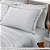 Jogo de Cama 300 fios bambu King branco/bege - Imagem 1