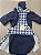 Vestido Jardineira Pied de Poule para pet com Blusinha Canelada - Imagem 2
