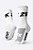 Meia Antibolha unissex 21k Branca - (pés pequenos) - Imagem 2