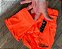 Shorts com bolso canguru na cintura e bermuda antiatrito - laranja - feminino - Imagem 3