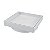 Estrela Ralo Invisivel Quadrado 15x15cm Cor: Branco Material: PVC - Imagem 1