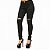 Calça Jeans Feminina Preta Rasgada no Joelho - Imagem 5