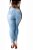 Calça Jeans Feminina Hot Pants Cintura Alta Clara Manchada - Imagem 1