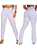 Kit 2 Calças Jeans Femininas Flare e Skinny Branca Premium - Imagem 1