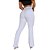 Kit 2 Calças Jeans Femininas Flare e Skinny Branca Premium - Imagem 7