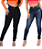 Calça jeans feminina cintura alta combo com 2 peças Premium - Imagem 3