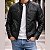 Jaqueta Masculina Couro Sintético Impermeável Térmica Slim Inverno - Imagem 1