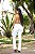Calça Jeans Feminina Branca Flare Com Lycra - Imagem 7