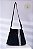Bolsa Hobo Faixa Tripla Preto (Upcycling) - Imagem 1