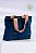 Bolsa Shopper Indigo Tranças Laterais (Upcycling) - Imagem 3