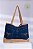 Bolsa Tote Denim & Sarja Areia (Upcycling) - Imagem 2