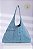 Bolsa Hobo Curvas Azul Céu (Upcycling) - Imagem 1