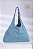 Bolsa Hobo Curvas Azul Céu (Upcycling) - Imagem 3