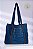 Bolsa Tote Indigo Galão Caramelo (Upcycling) - Imagem 1