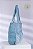 Bolsa Tote Patch Azul Claro com Vivo Branco (Upcycling) - Imagem 2