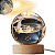 Luminária 3D Planetária Sistema Solar em Esfera de Cristal com Base de Madeira Universo Abajur LED USB - Imagem 3